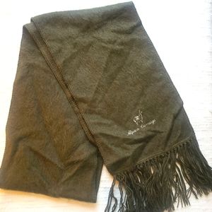 Olive green alpaca scarf